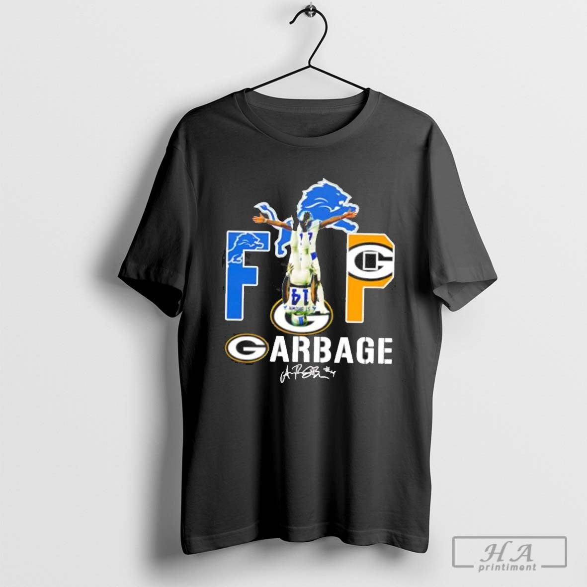 Amon Ra St Brown And Tim Patrick Garbage Signature