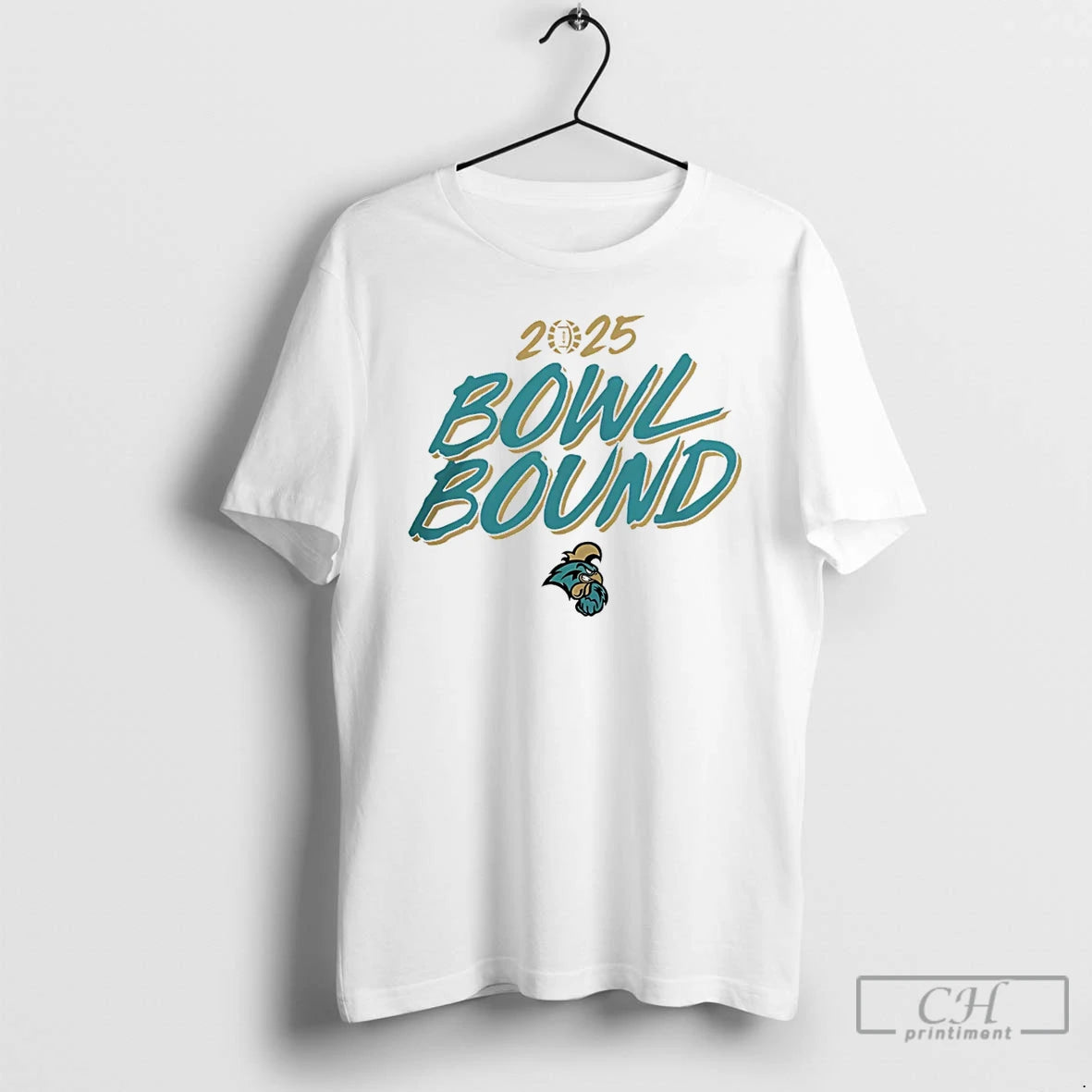 Classic 2025 Bowl Bound Coastal Carolina Chanticleers Football T Shirts