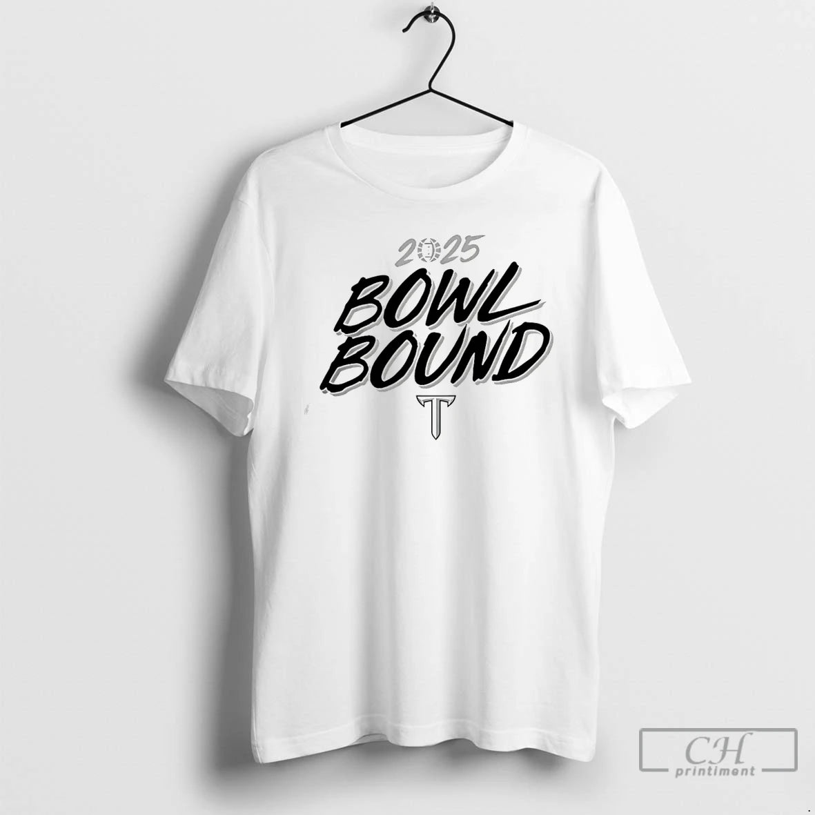 Classic 2025 Bowl Bound Troy Trojans Football T Shirts