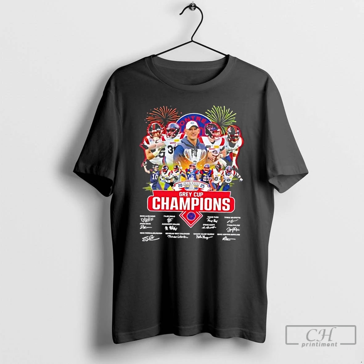 Classic 2025 Grey Cup Champions Davis Alexander And Players Montreal Alouettes Signatures T Shirts Sweater Hoodie, Sweatshirt