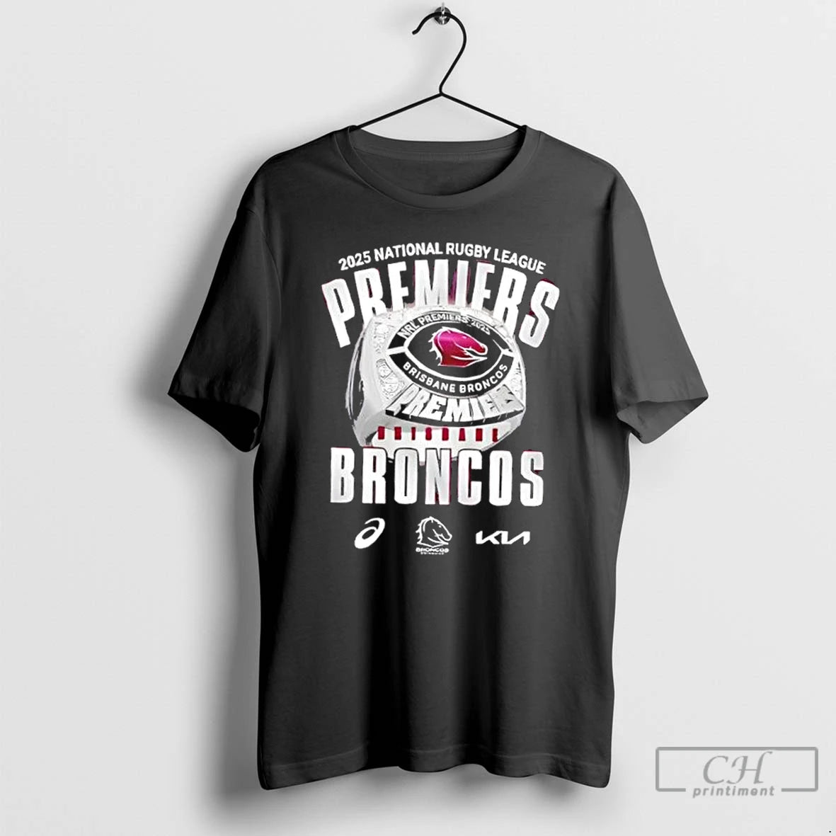 Classic 2025 National Rugby League Premiers Were The Brisbane Broncos 2 Sided T Shirts