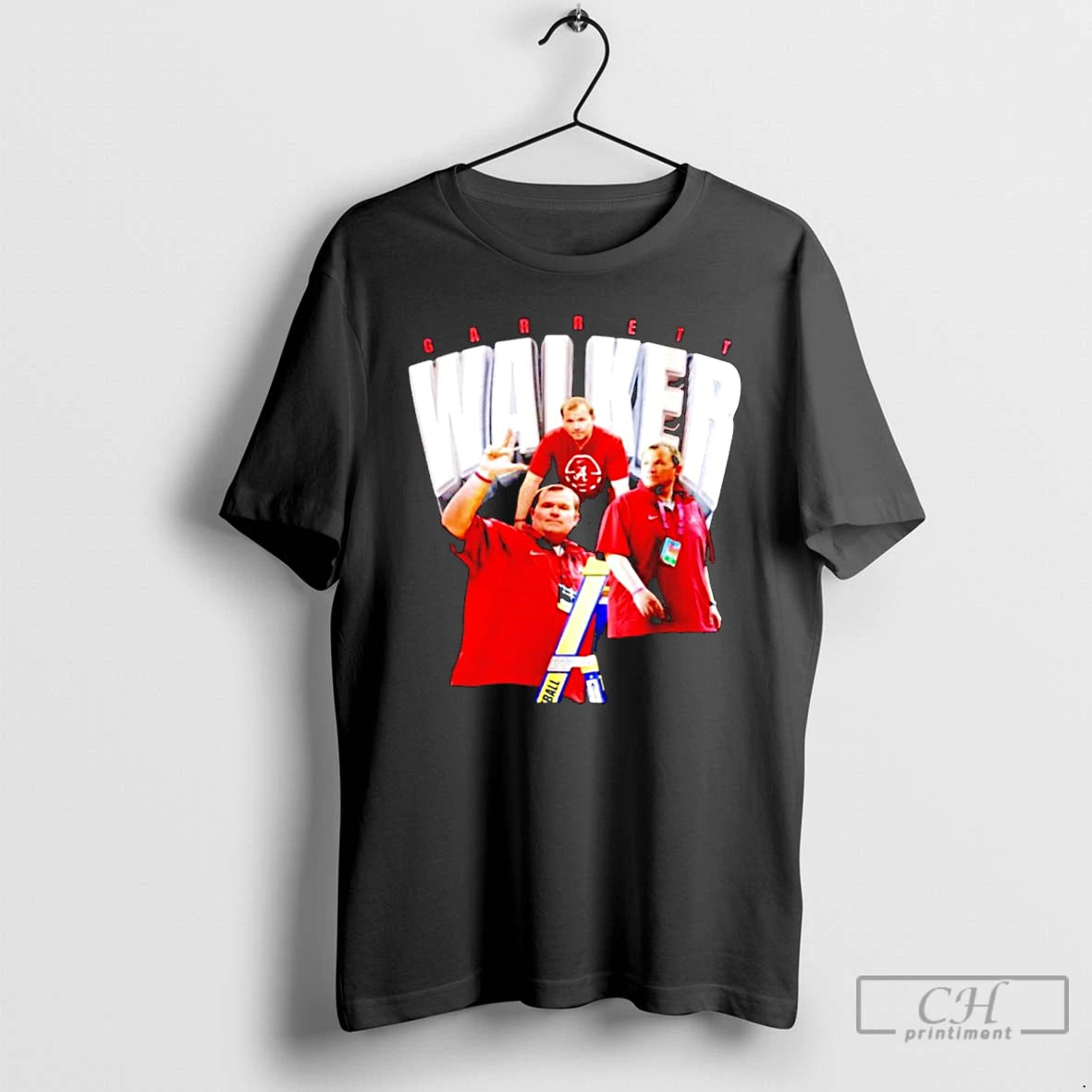 Classic Alabama Mens Basketball Garrett Walker Graphic T Shirts