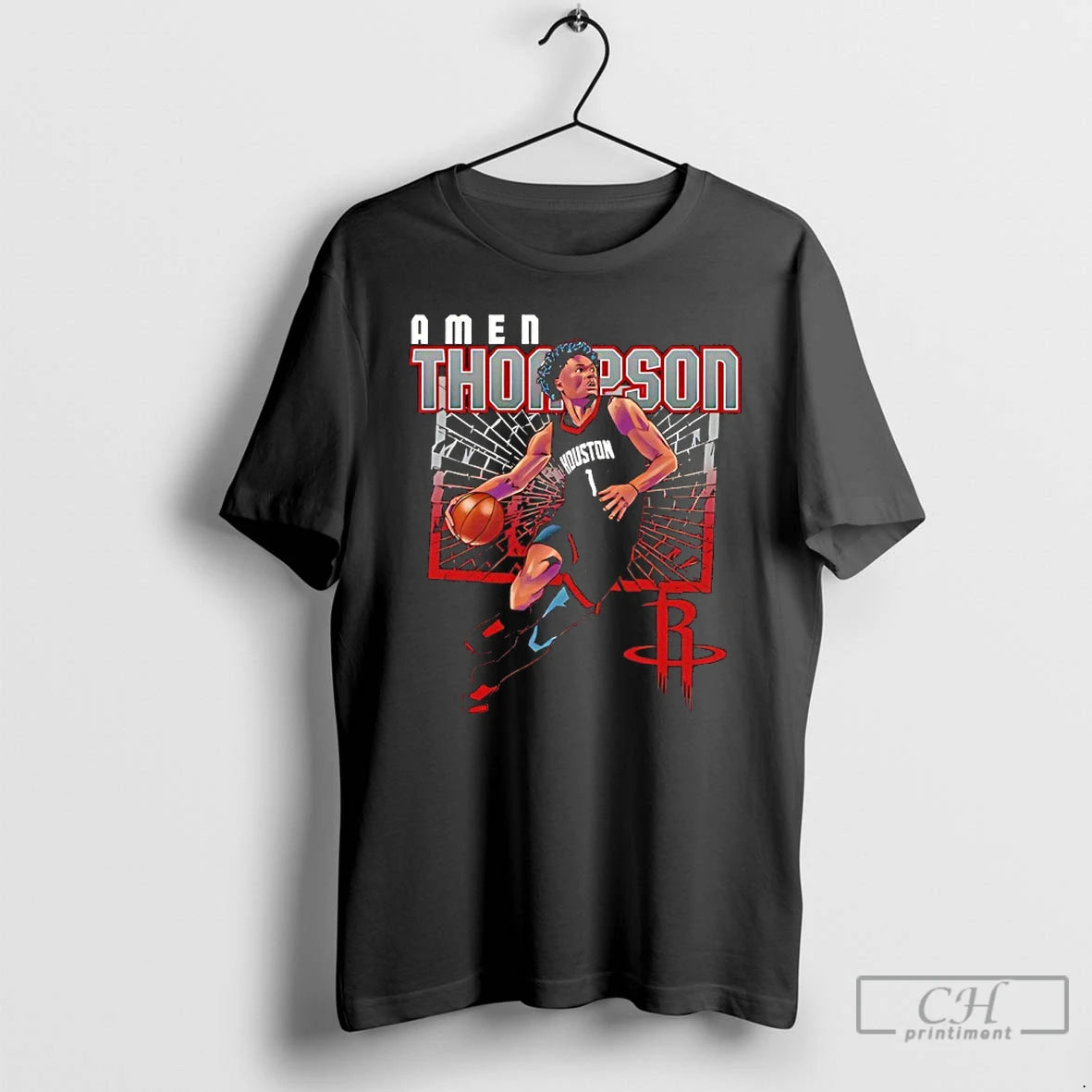 Classic Amen Thompson Houston Rockets Basketball Player Shattered T-Shirts, Hoodie, Sweatshirt | AU18TeeNovaLab.com