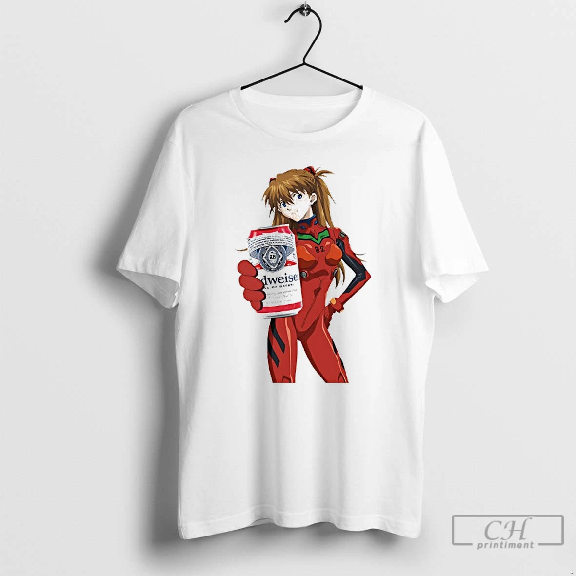 Classic Asuka Langley Soryu X Budweiser T-Shirts, Hoodie, Sweatshirt | AU18TeeNovaLab.com