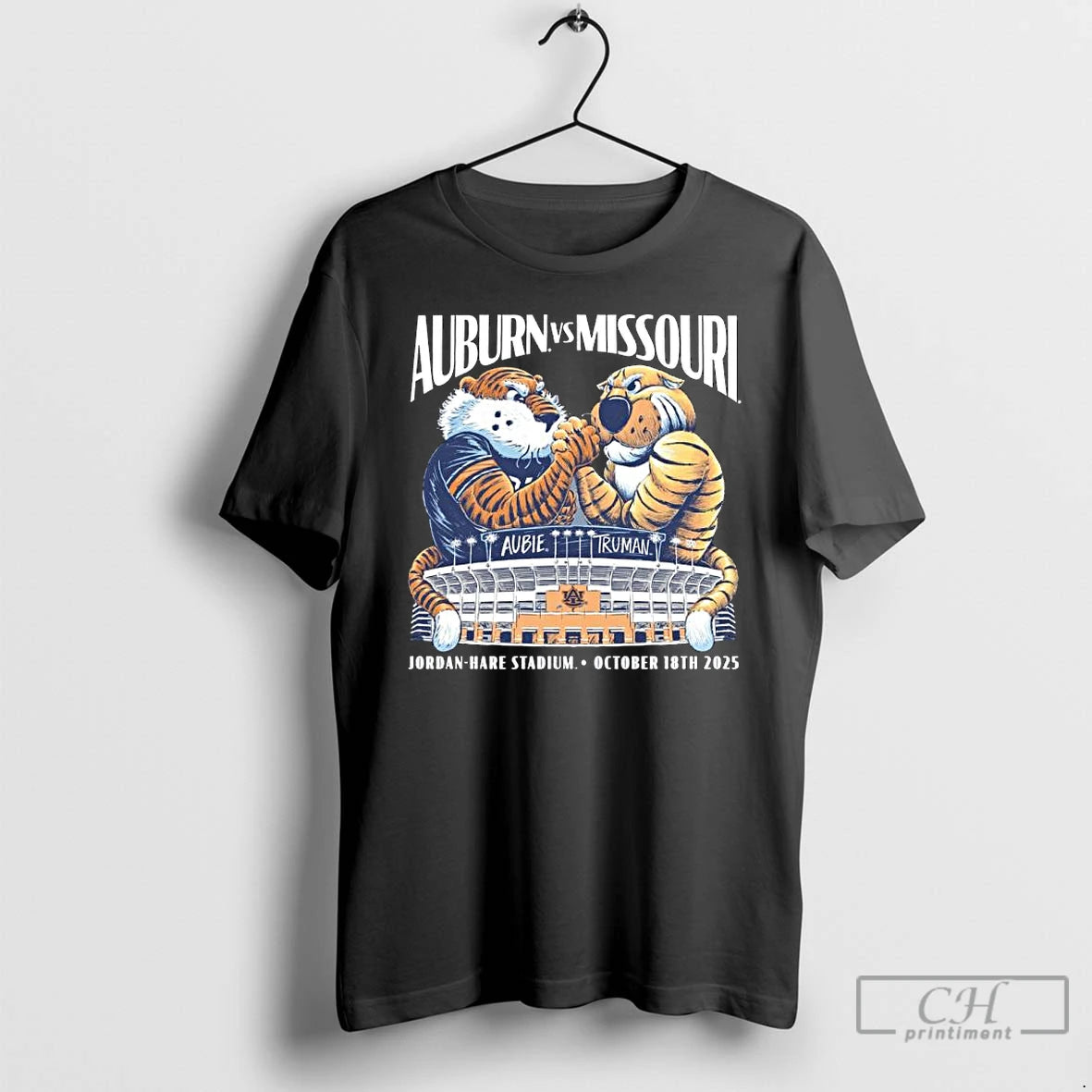 Classic Auburn Vs Missouri 2025 Gameday Mascot T Shirts