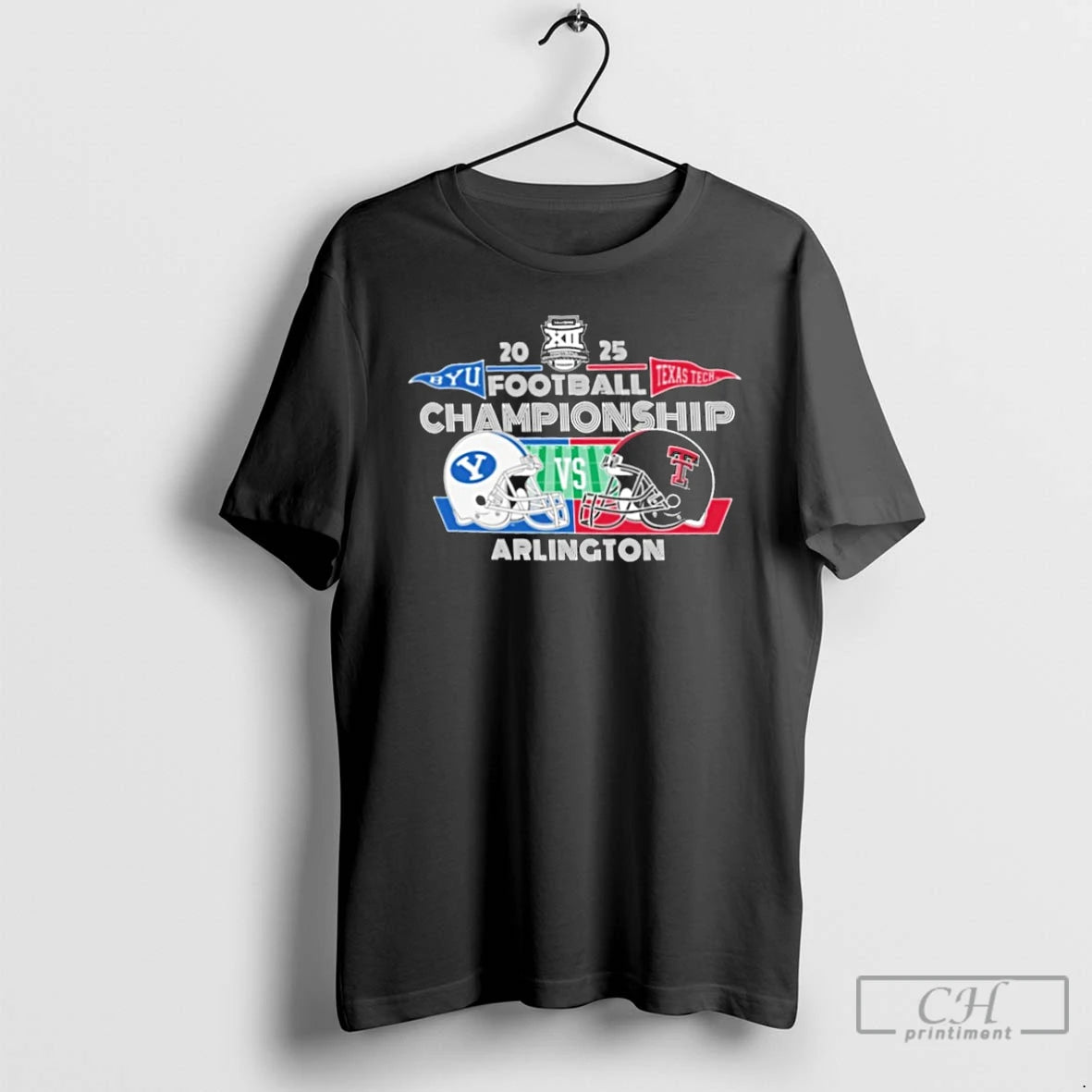 Classic Byu Cougars Vs Texas Tech Red Raiders 2025 Big 12 Football Championship Bound Dueling T-Shirts, Hoodie, Sweatshirt