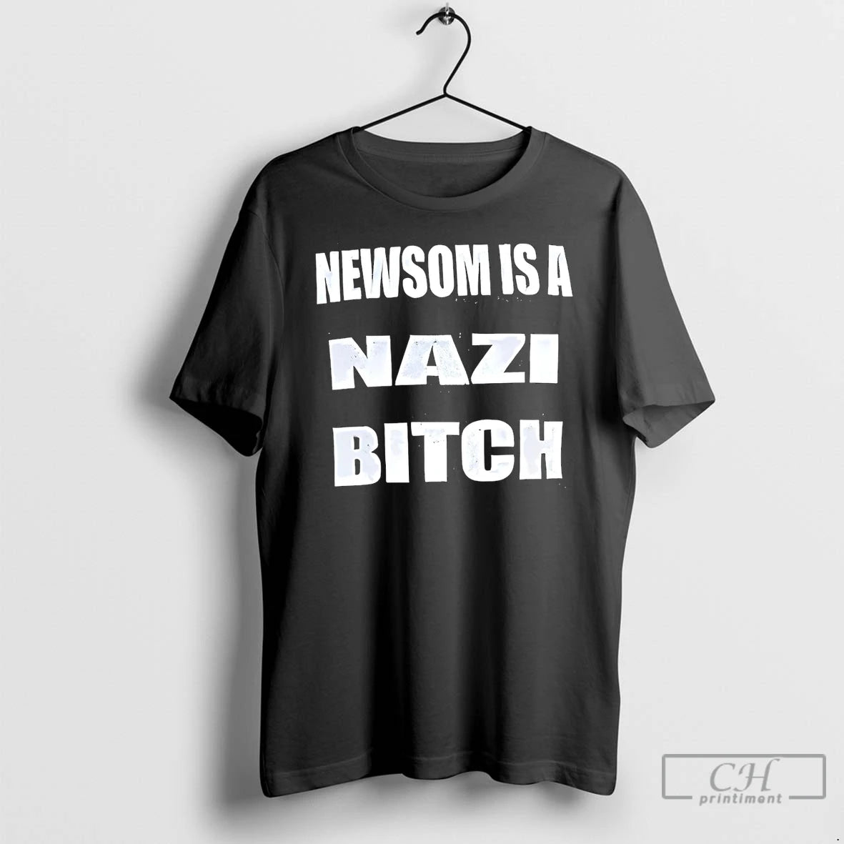 Classic Back Newsom Is A Nazi Bitch T-Shirts, Hoodie, Sweatshirt | AU18TeeNovaLab.com