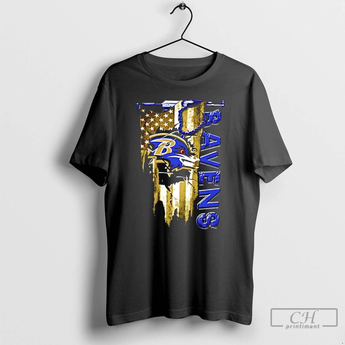 Classic Baltimore Ravens Football Battle Shattered Usa Flag Rip Design T-Shirts, Hoodie, Sweatshirt | AU18TeeNovaLab.com