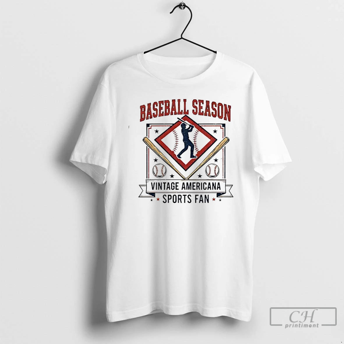 Classic Baseball Season Vintage Americana Sports Fan Graphic T-Shirts, Hoodie, Sweatshirt | AU18TeeNovaLab.com