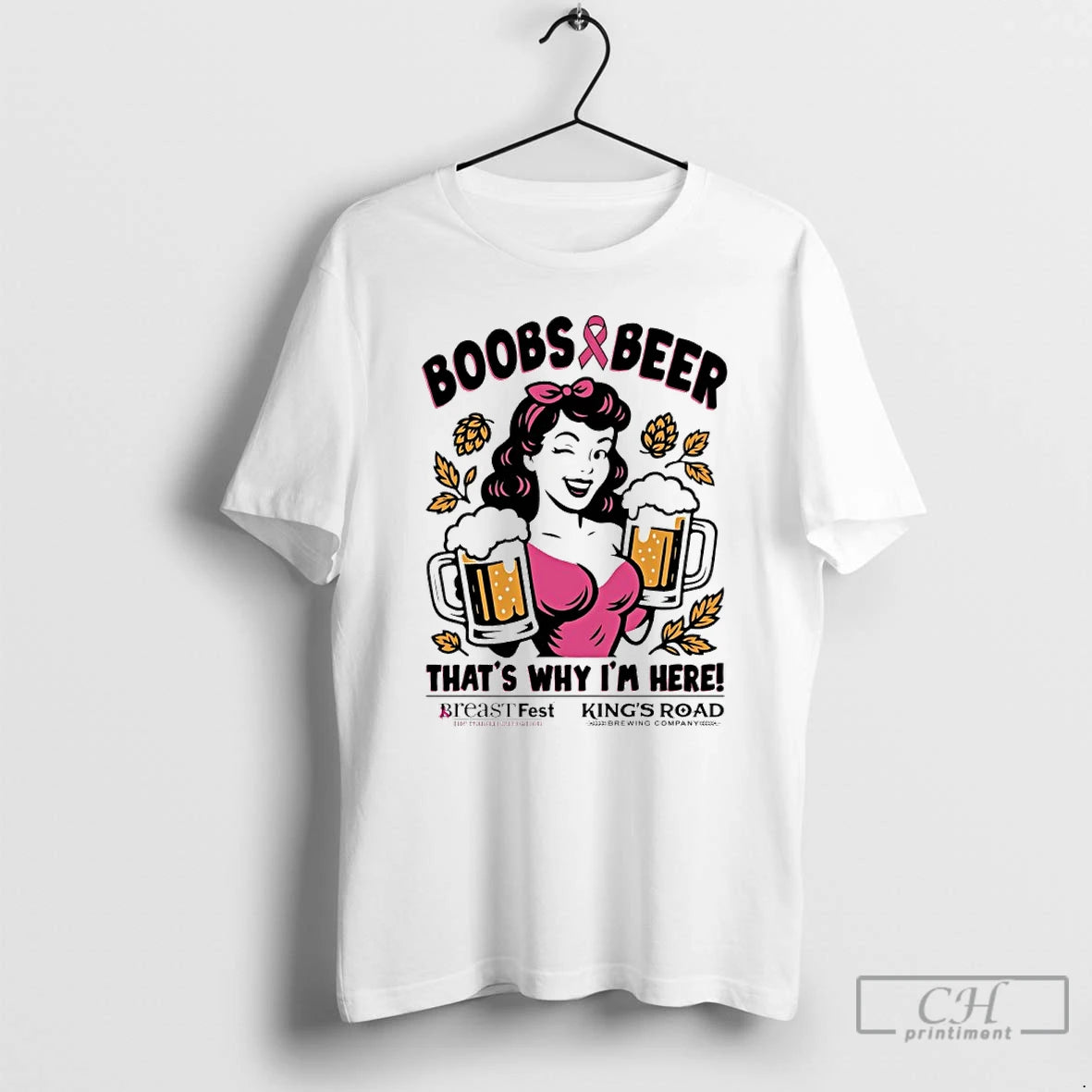 Classic Boobs Beer Thats Why Im Here T Shirts