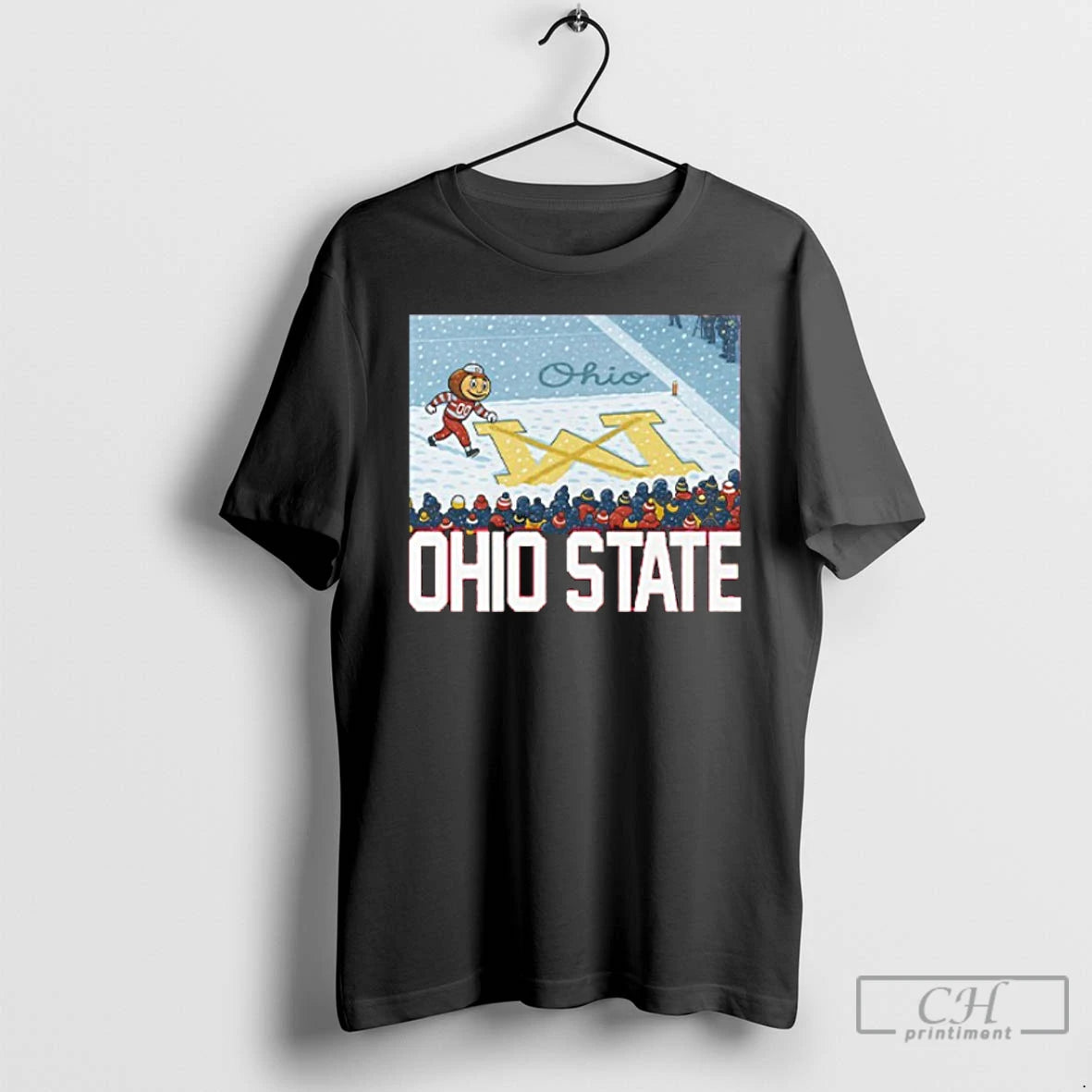 Classic Brutus Ohio State Snow Rivalry Script Ohio On Big M T-Shirts, Hoodie, Sweatshirt | AU18TeeNovaLab.com