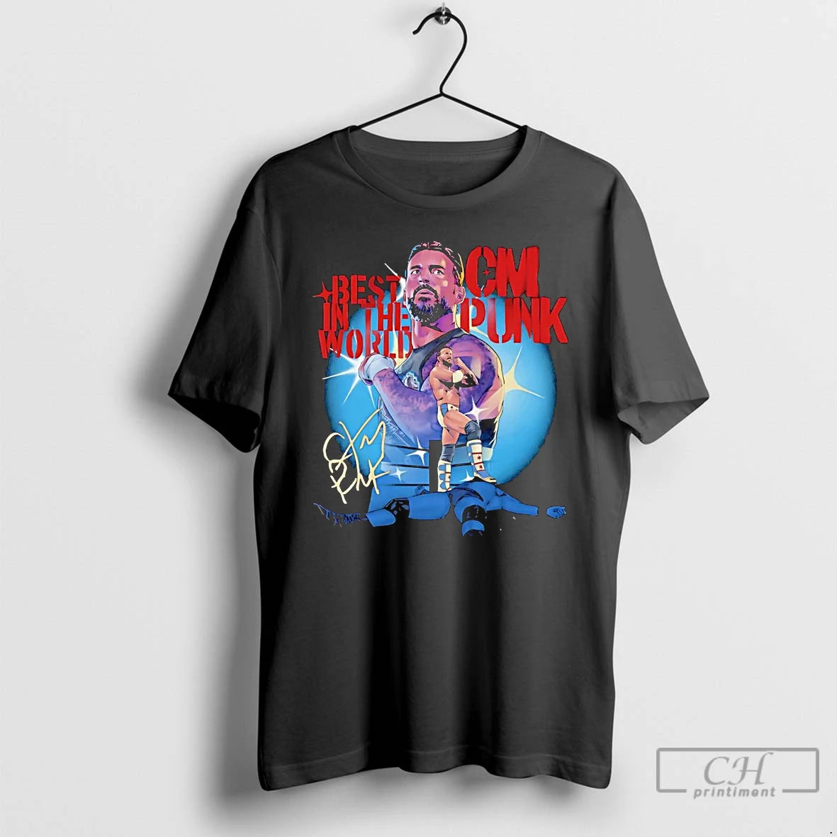 Classic Cm Punk Best In The World Signature T-Shirts, Hoodie, Sweatshirt | AU18TeeNovaLab.com
