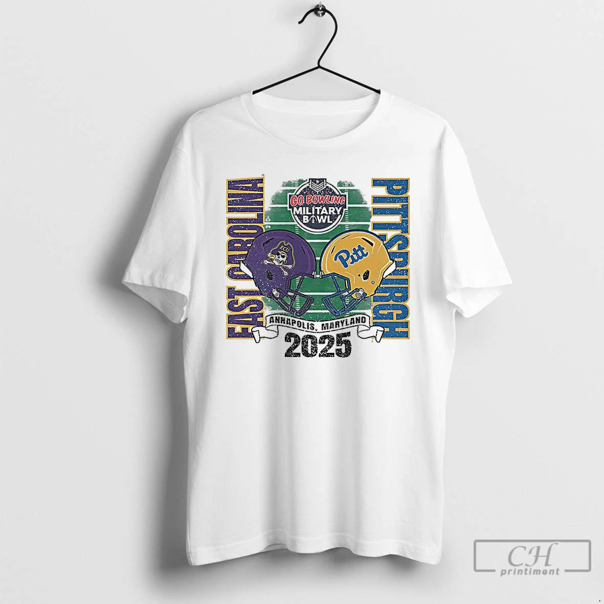 Classic Carolina Pirates Vs Pitt Panthers 2025 Military Bowl T-Shirts, Hoodie, Sweatshirt | AU18TeeNovaLab.com