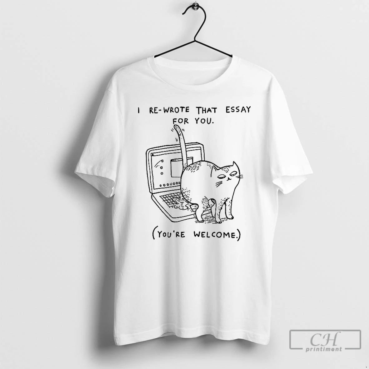 Classic Cat I Re Wrote That Essay For You Youre Welcome T-Shirts, Hoodie, Sweatshirt | AU18TeeNovaLab.com