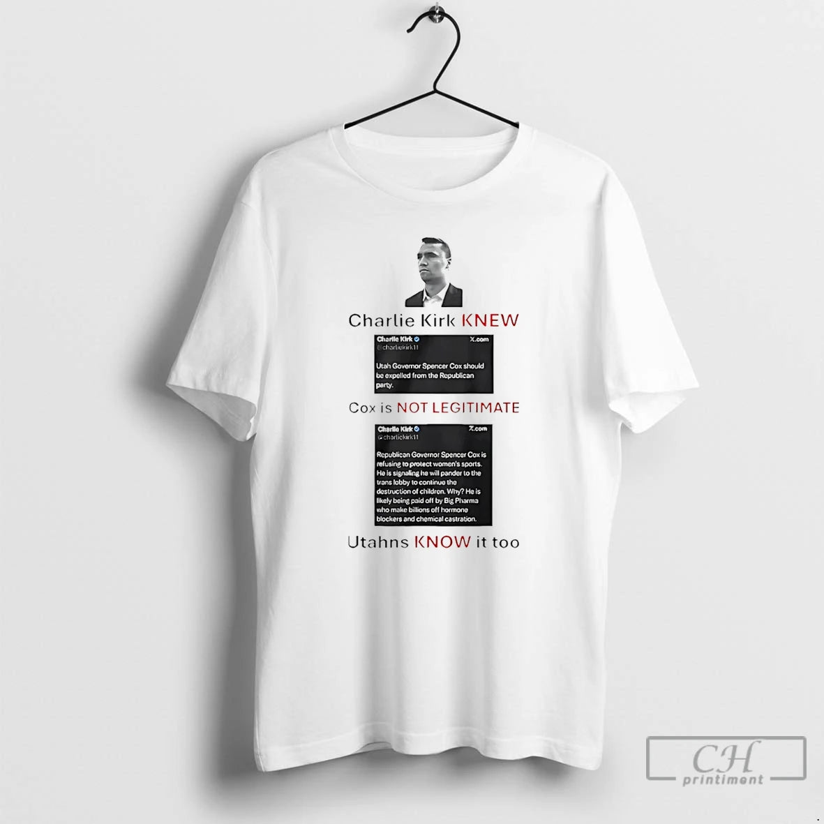 Classic Charlie Kirk Knew Cox Is Not Legitimate Utahns Know It Too T Shirts Sweater Hoodie, Sweatshirt | AU18TeeNovaLab.com