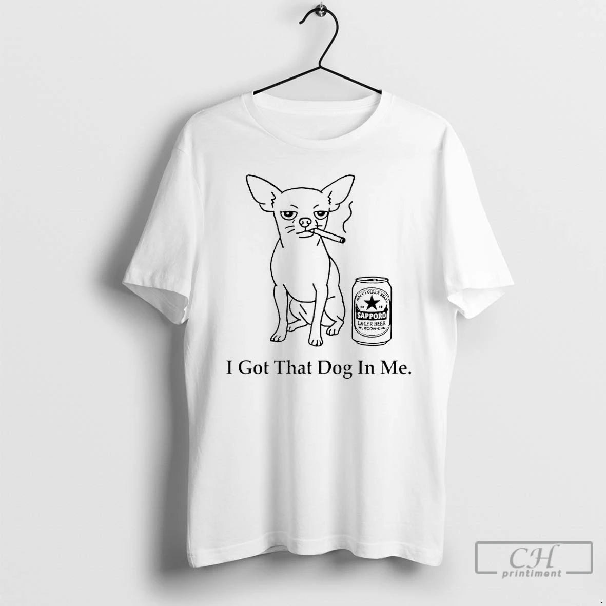 Classic Chihuahua Smokes And Drinks Alcohol I Got That Dog In Me Meme T Shirts Hoodie, Sweatshirt | AU18TeeNovaLab.com