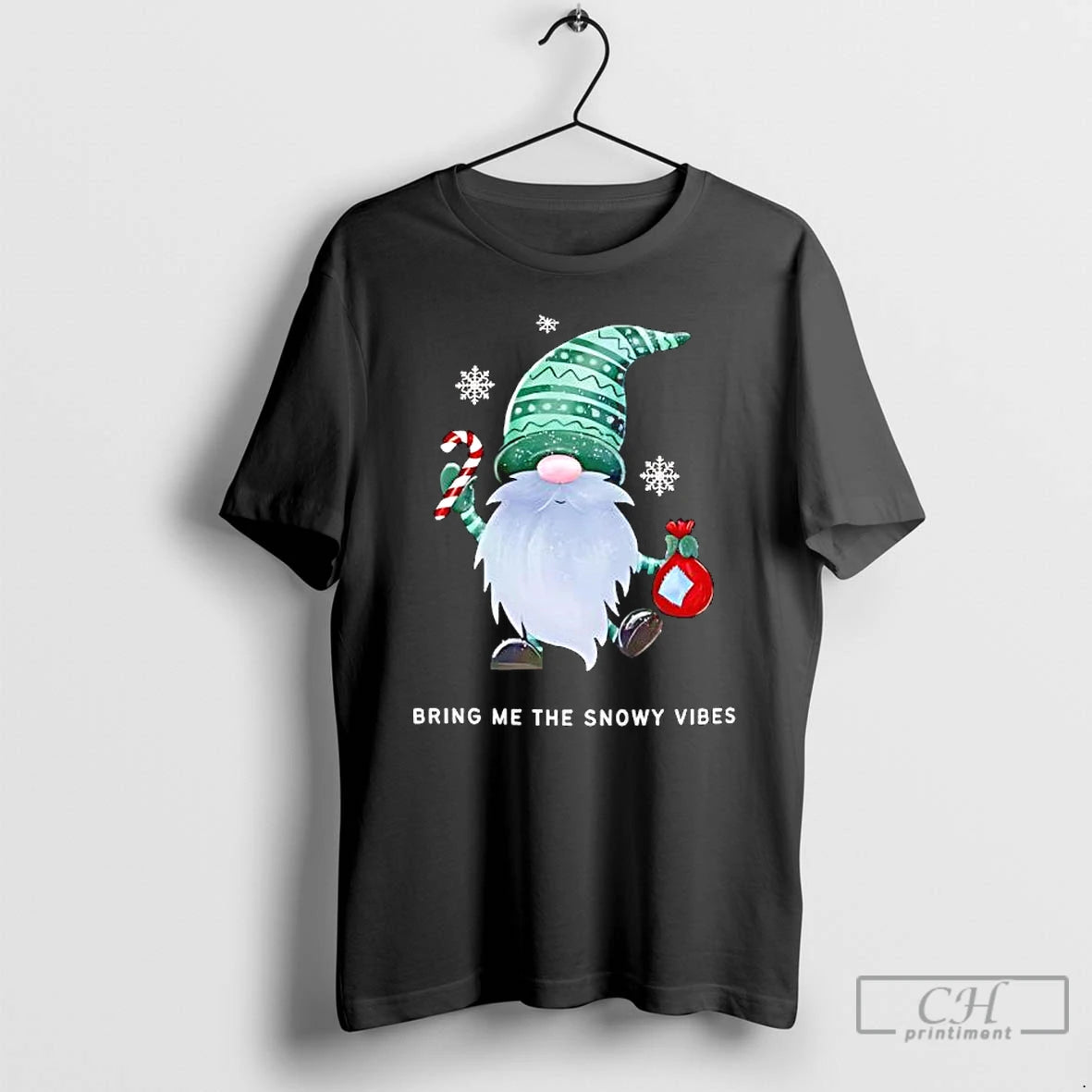 Classic Christmas Gnome Birng Me The Snowy Vibes T-Shirts, Hoodie, Sweatshirt | AU18TeeNovaLab.com