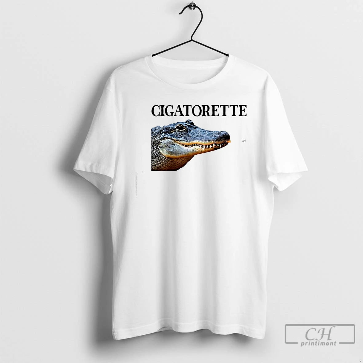 Classic Cigatorette Alligator With A Cigarette Graphic T-Shirts, Hoodie, Sweatshirt | AU18TeeNovaLab.com