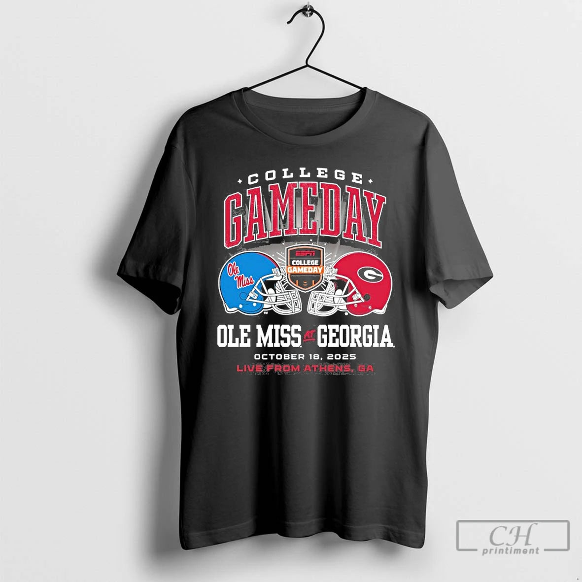 Classic College Gameday 2025 Ole Miss Vs Georgia T Shirts