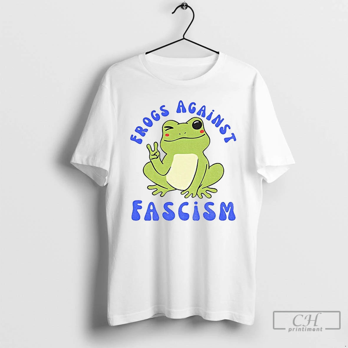 Classic Cute Frog Against Fascism Meme T Shirts