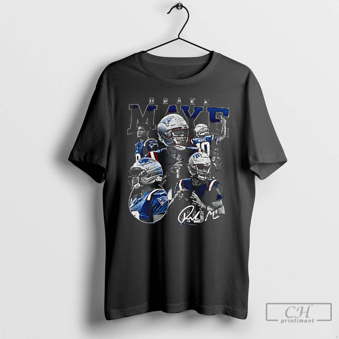 Classic Drake Maye Signature Unique Graphic T-Shirts, Hoodie, Sweatshirt | AU18TeeNovaLab.com
