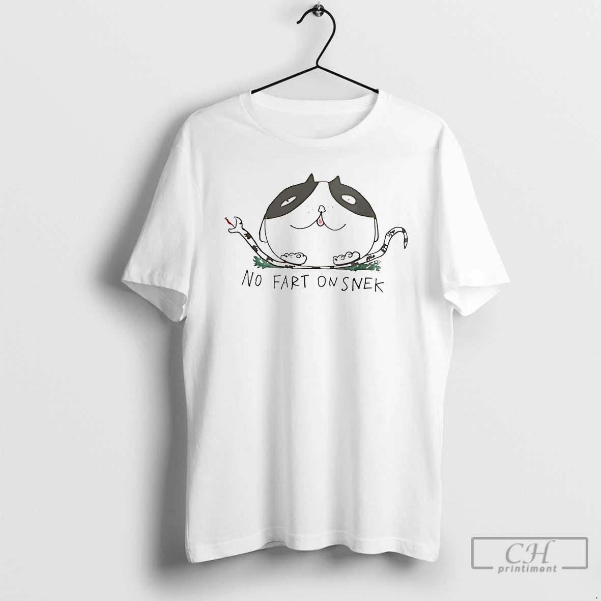 Classic Fat Cat No Fart On Snek Gadsden Flag T Shirts