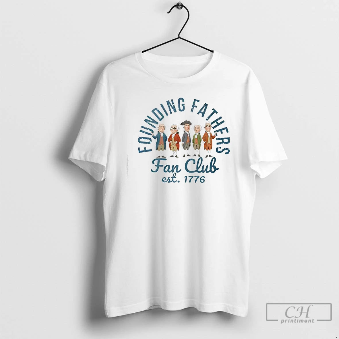 Classic Founding Fathers Fan Club Est 1776 T-Shirts, Hoodie, Sweatshirt | AU18TeeNovaLab.com