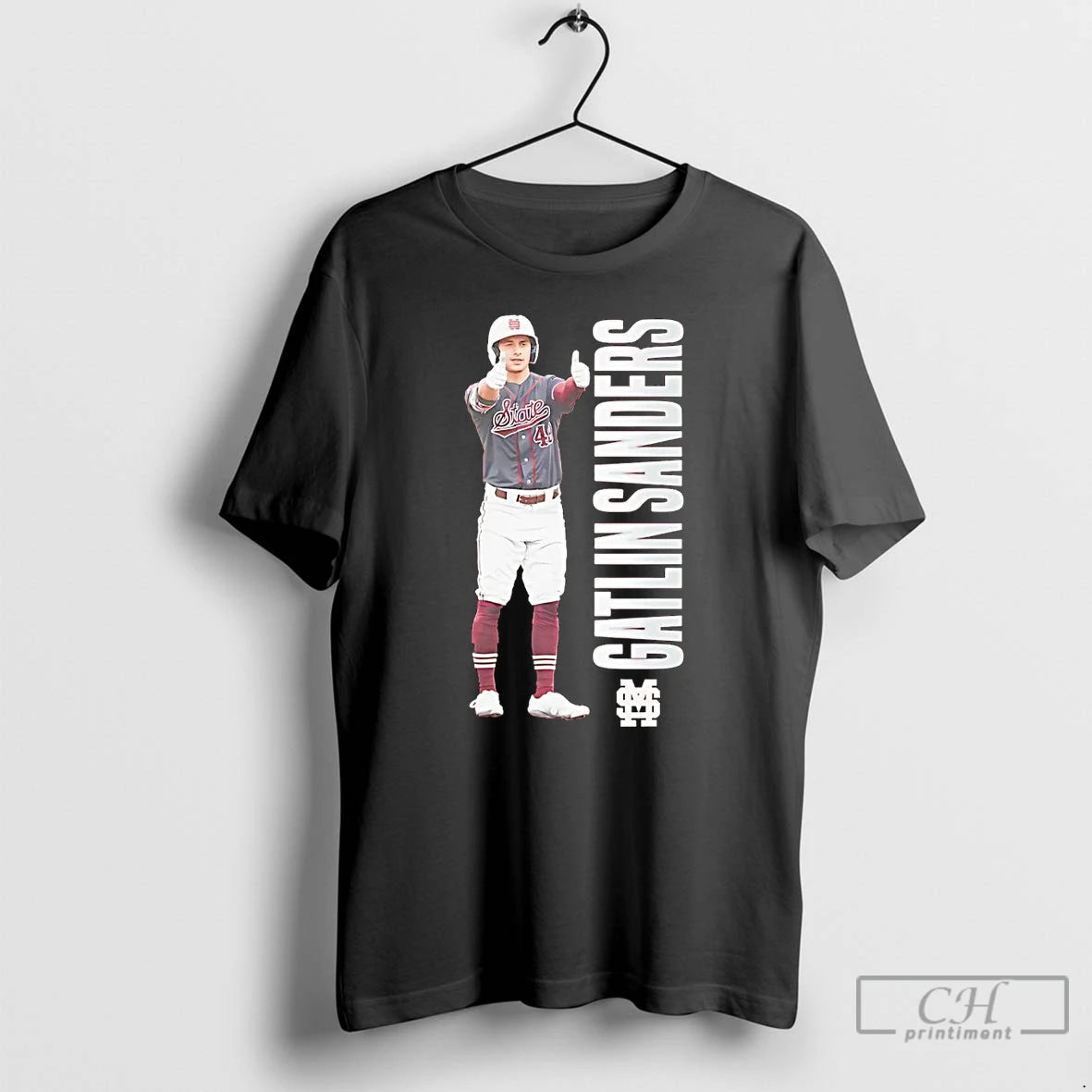 Classic Gatlin Sanders Portrait Like Mississippi State T Shirts