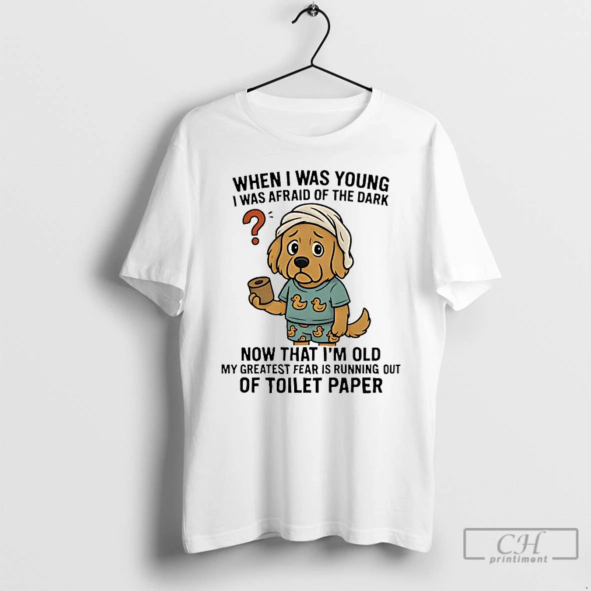 Classic Golden Retriever I Was Young I Afraid Dark Im Old Running Out Toilet Paper T-Shirts, Hoodie, Sweatshirt