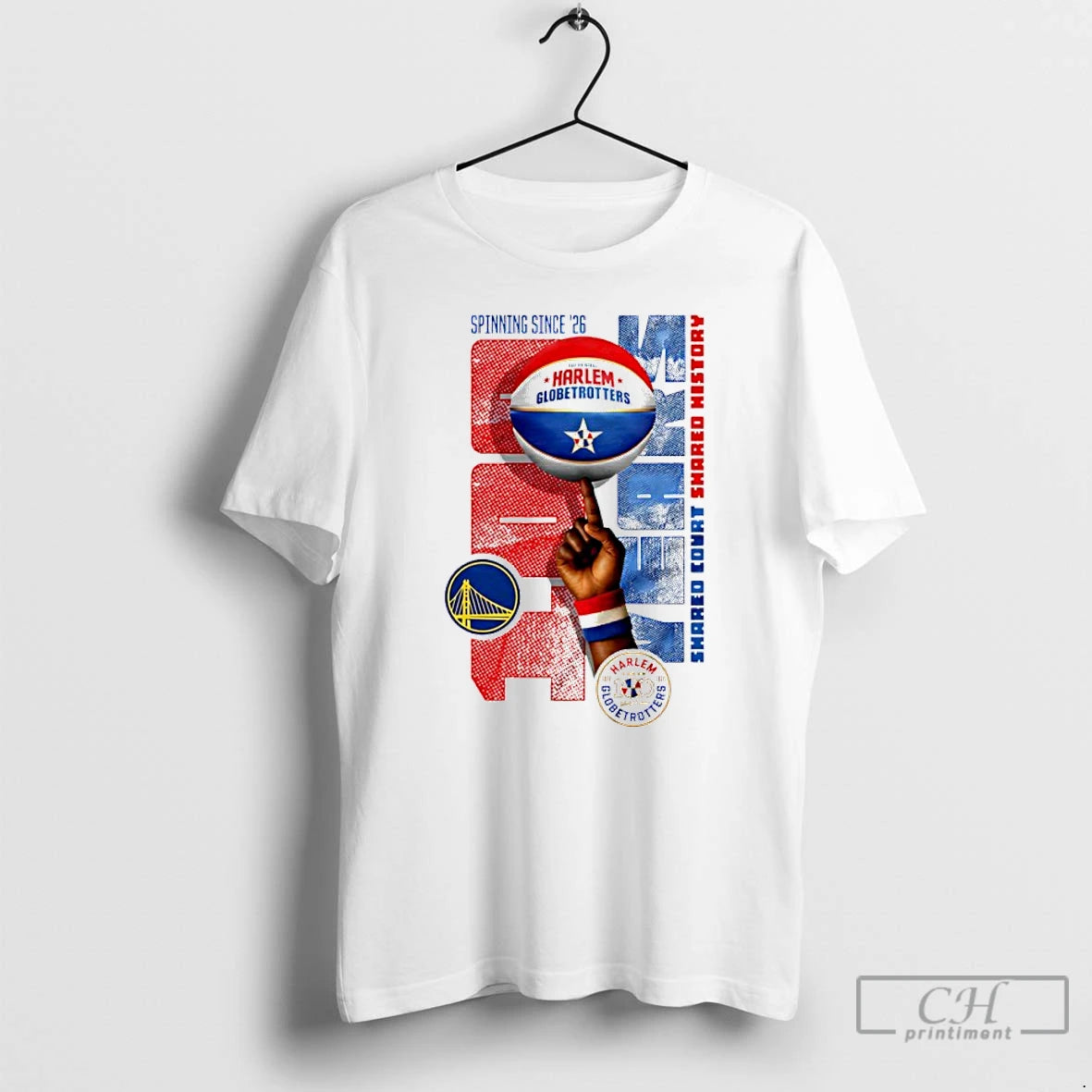 Classic Golden State Warriors X Harlem Globetrotters Spinning Since 26 T-Shirts, Hoodie, Sweatshirt | AU18TeeNovaLab.com