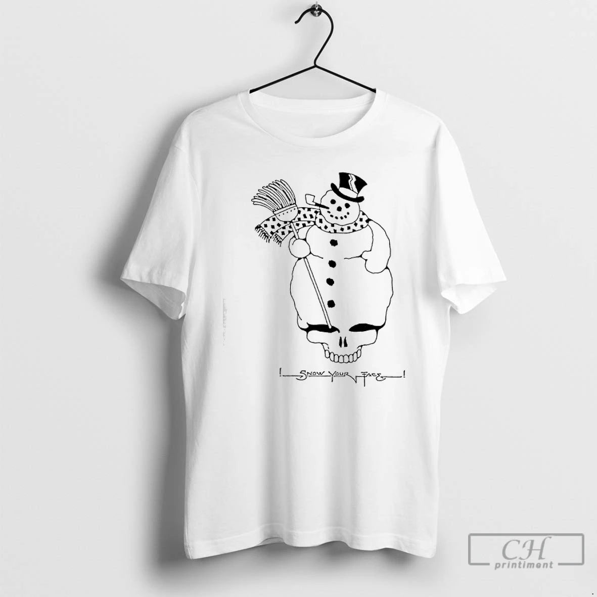 Classic Grateful Dead Snow Your Face Snowman With Skull T-Shirts, Hoodie, Sweatshirt | AU18TeeNovaLab.com