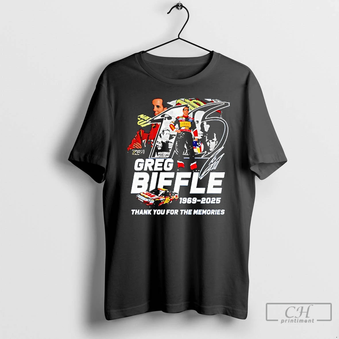 Classic Greg Biffle Thank You For The Memories 1969 2025 Signature T-Shirts, Hoodie, Sweatshirt | AU18TeeNovaLab.com