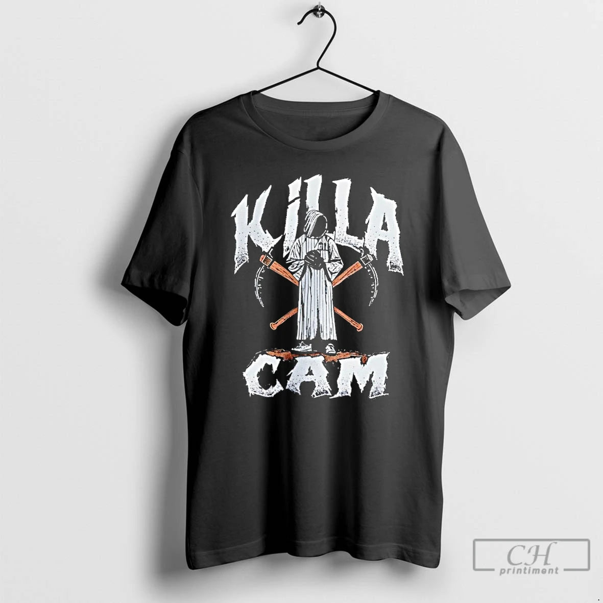 Classic Grim Reaper New York Baseball Killa Cam T Shirts