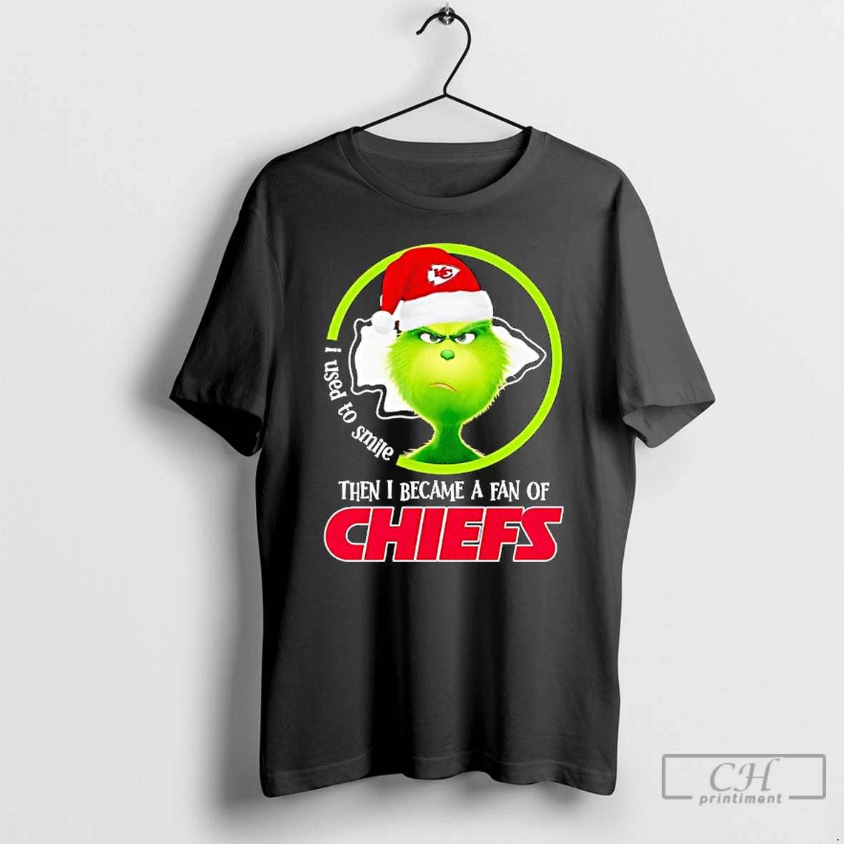 Classic Grinch I Used To Smile Then I Became A Fan Of Kansas City Chiefs T-Shirts, Hoodie, Sweatshirt | AU18TeeNovaLab.com
