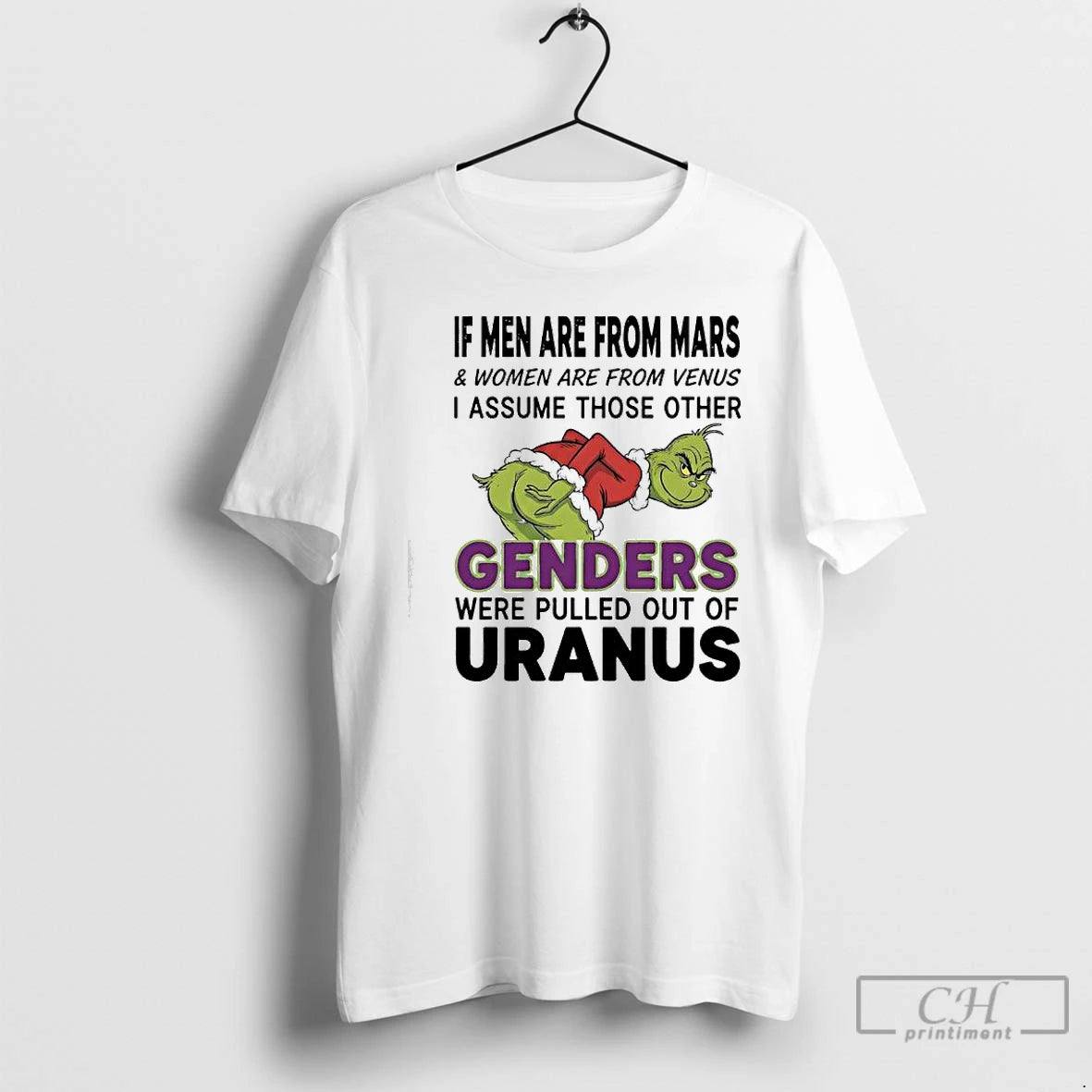 Classic Grinch Xmas I Assume Those Other Genders Were Pulled Out Of Uranus T Shirts Hoodie, Sweatshirt | AU18TeeNovaLab.com