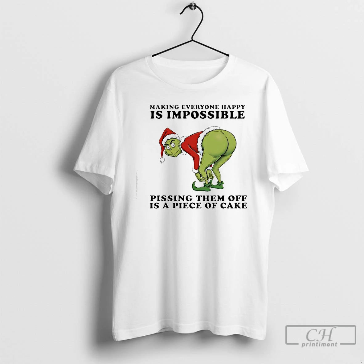Classic Grinch Making Everyone Happy Is Impossible T-Shirts, Hoodie, Sweatshirt | AU18TeeNovaLab.com