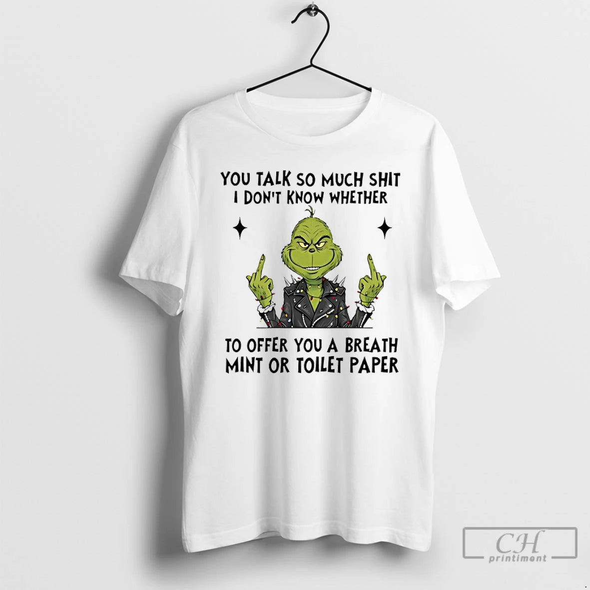Classic Grinch Middle Finger You Talk So Much Shit I Dont Know Whether T Shirts Hoodie, Sweatshirt | AU18TeeNovaLab.com