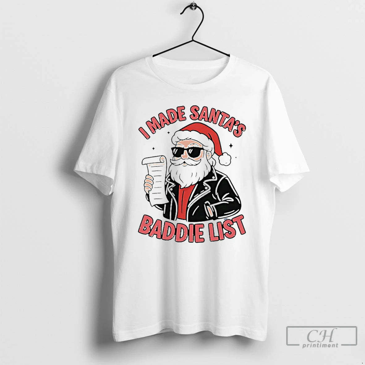Classic I Made Santas Baddie List Christmas T-Shirts, Hoodie, Sweatshirt | AU18TeeNovaLab.com