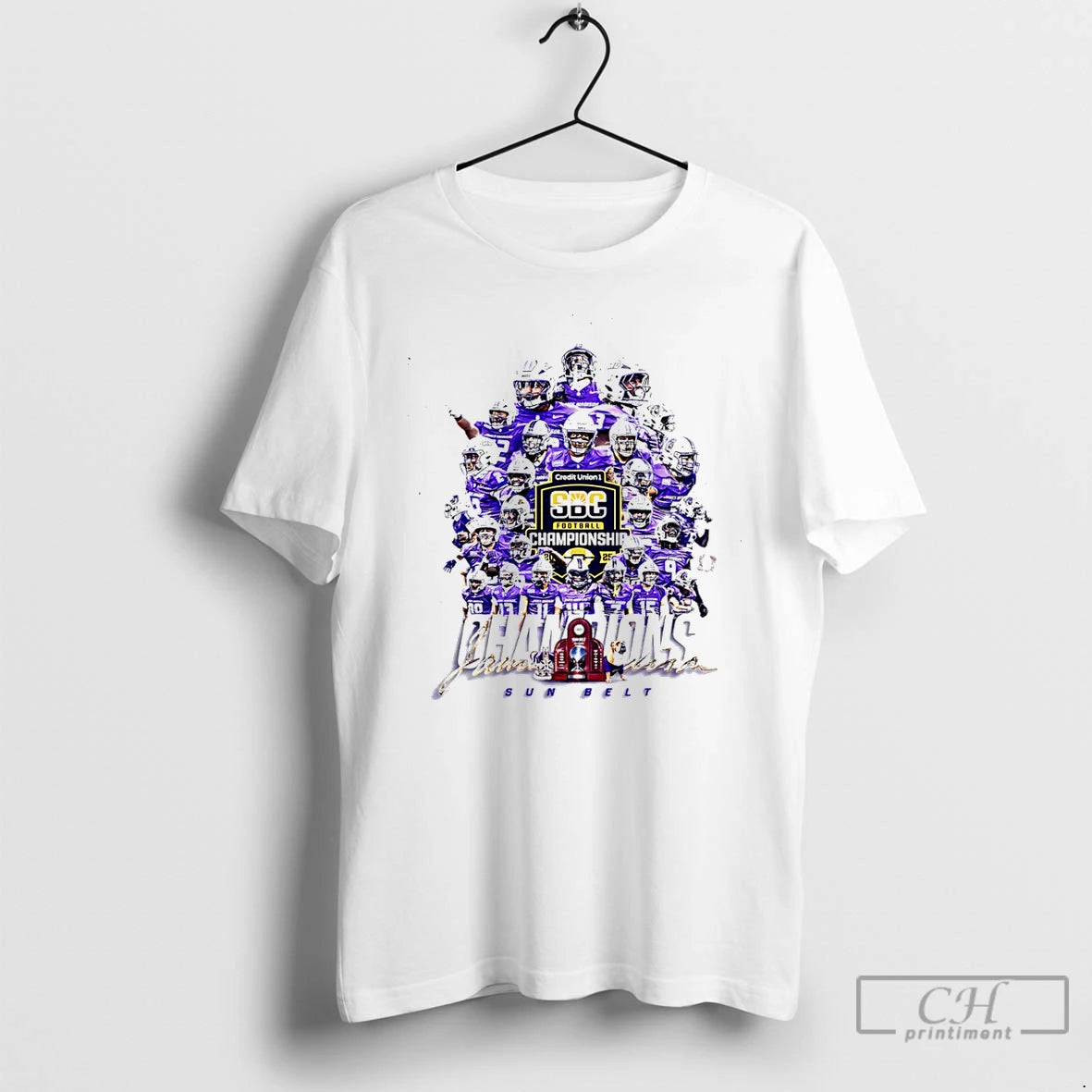 Classic James Madison Dukes 2025 Sun Belt Champions T-Shirts, Hoodie, Sweatshirt | AU18TeeNovaLab.com