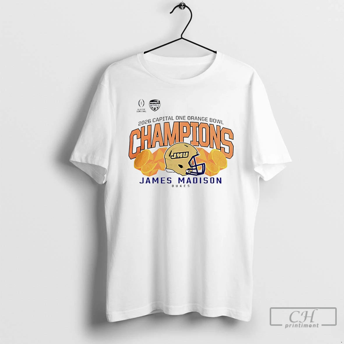 Classic James Madison Dukes 2026 Cfp Orange Bowl Champions T-Shirts, Hoodie, Sweatshirt | AU18TeeNovaLab.com