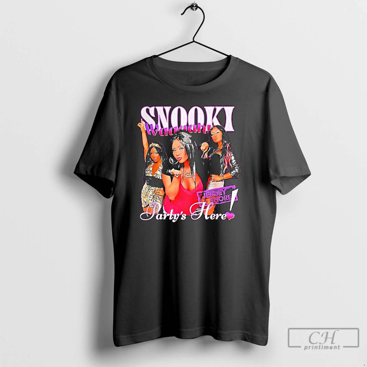 Classic Jersey Shore Partys Here Snooki Graphic T-Shirts, Hoodie, Sweatshirt | AU18TeeNovaLab.com