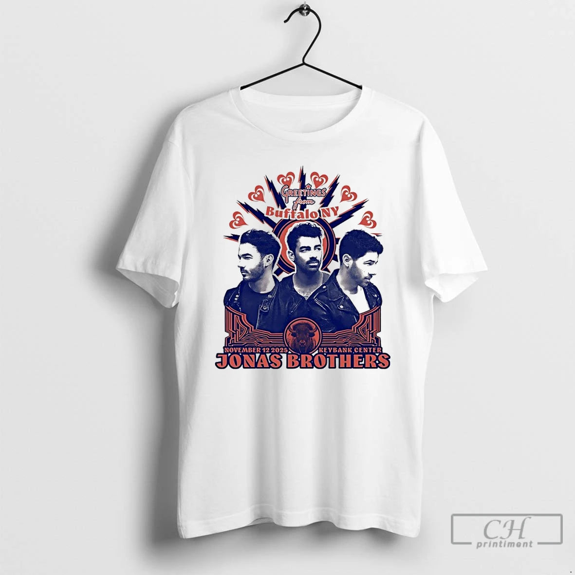 Classic Jonas Brothers Greetings From Buffalo Ny Keybank Center 2025 T-Shirts, Hoodie, Sweatshirt | AU18TeeNovaLab.com
