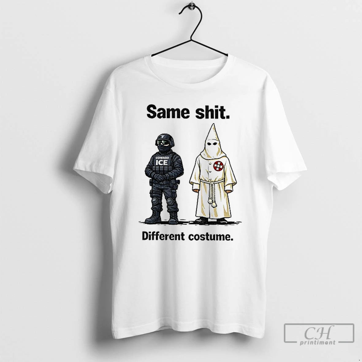 Classic Kkk Coward Ice Same Shit Different Costume T-Shirts, Hoodie, Sweatshirt | AU18TeeNovaLab.com