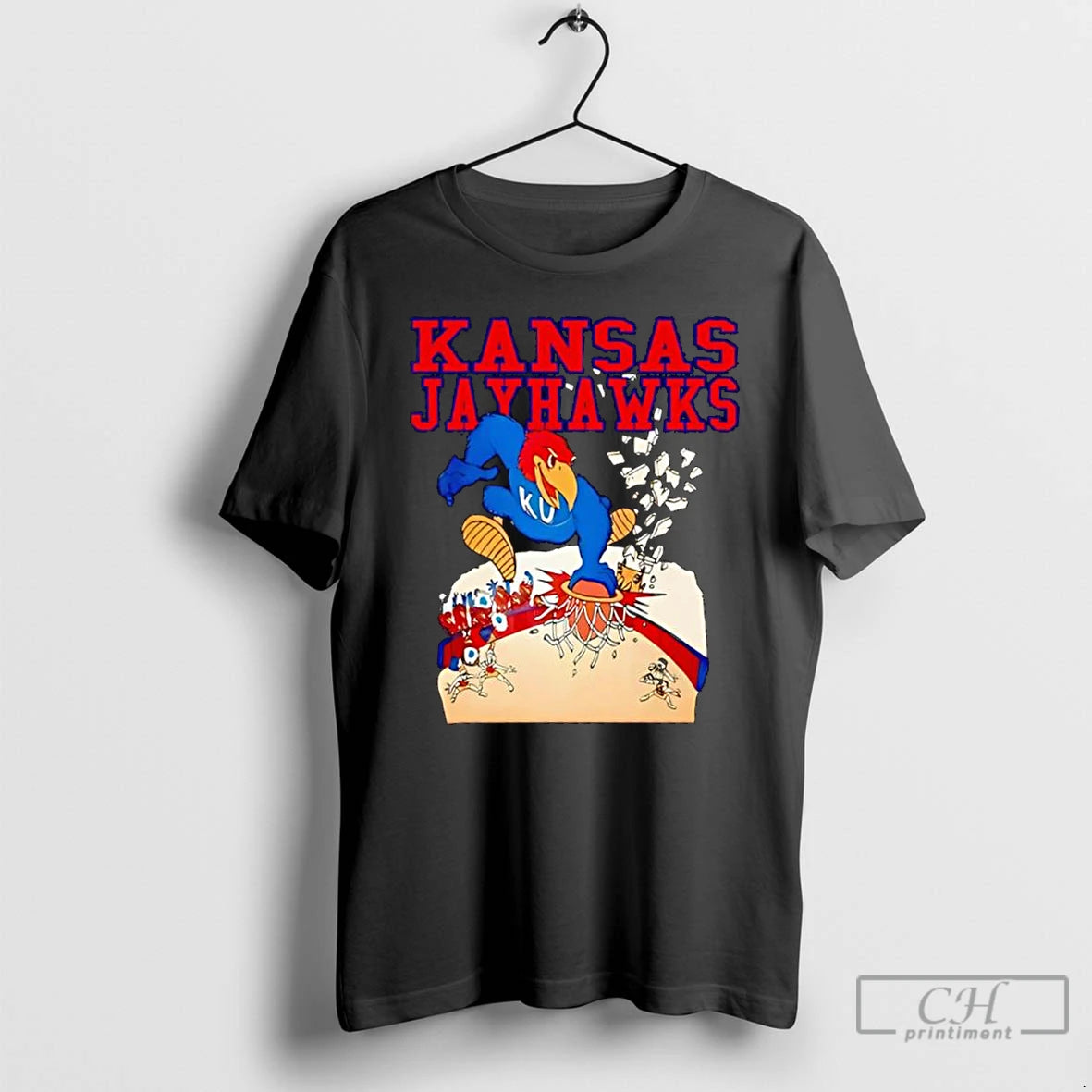 Classic Kansas Jayhawks Slam Dunk T Shirts