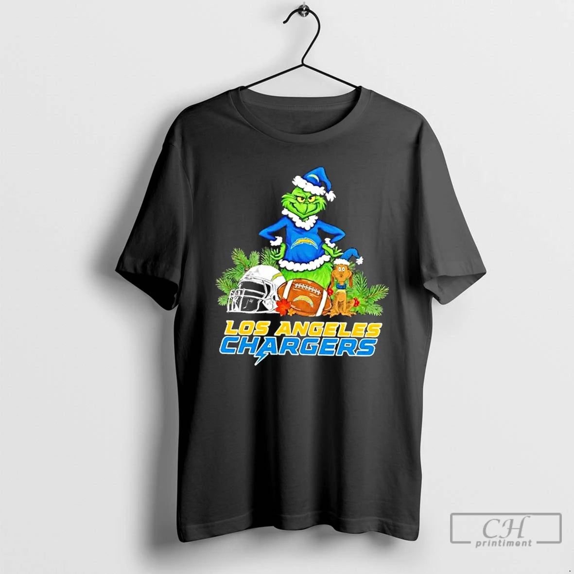 Classic Los Angeles Chargers Football X Grinch And Max Dog Merry Christmas T Shirts Sweater Hoodie, Sweatshirt