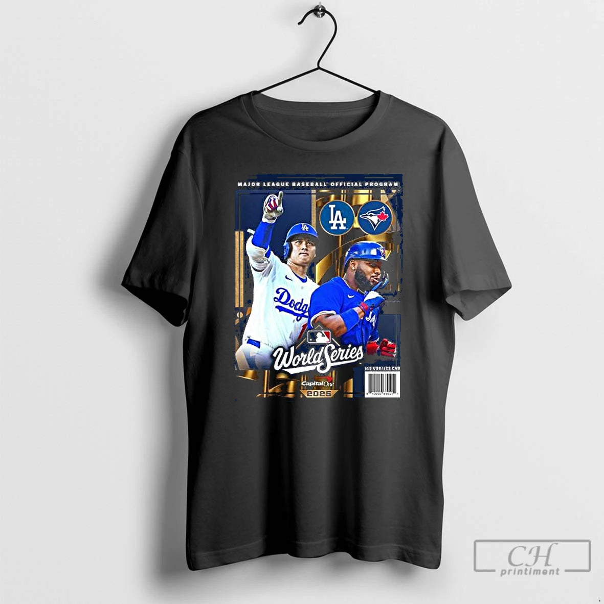 Classic Los Angeles Dodgers Vs Toronto Blue Jays 2025 World Series Dueling T Shirts