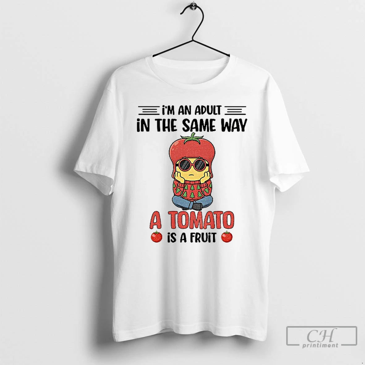 Classic Minion Im An Adult In The Same Way A Tomato Is A Fruit T-Shirts, Hoodie, Sweatshirt | AU18TeeNovaLab.com