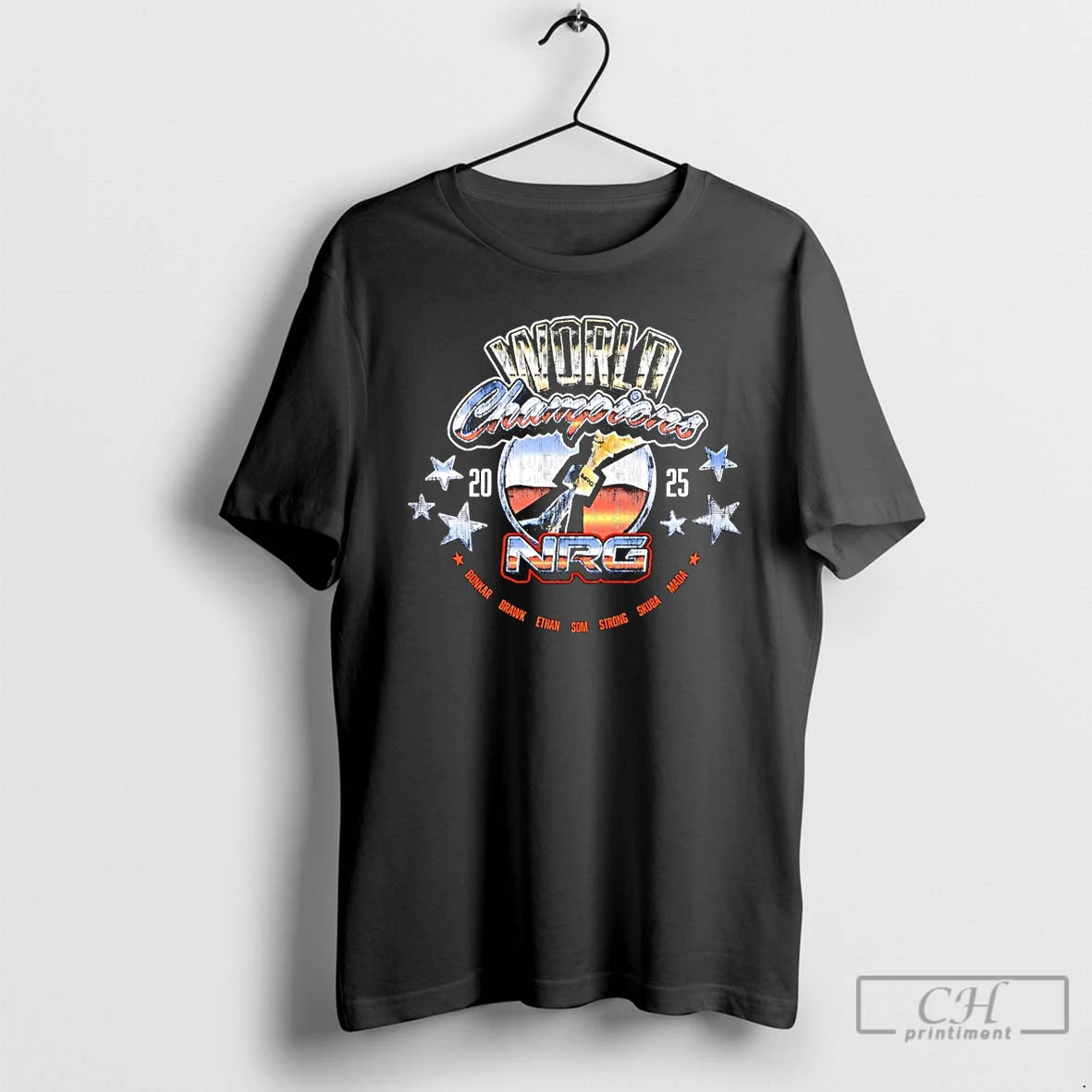 Classic Nrg 2025 World Champions Bonkar Brawk Ethan Som Strong Skuba Mada T Shirts