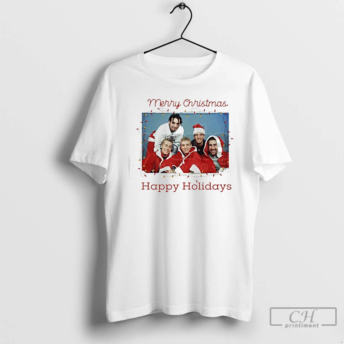 Classic Nsync Merry Christmas Happy Holidays Retro T-Shirts, Hoodie, Sweatshirt | AU18TeeNovaLab.com