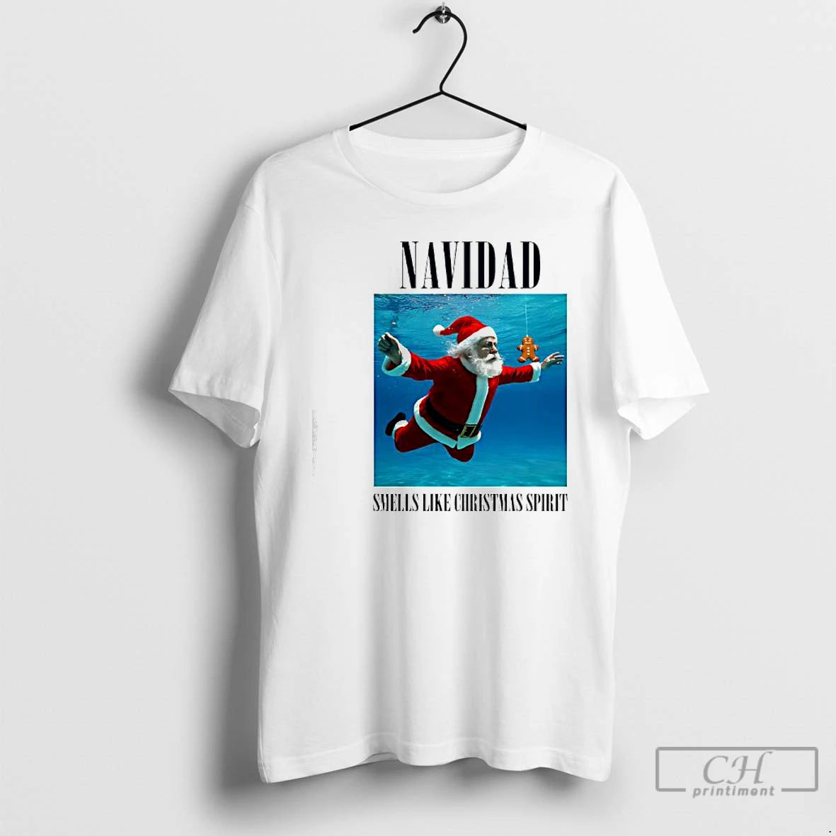 Classic Navidad Smells Like Christmas Spirit Santa Claus Underwater T-Shirts, Hoodie, Sweatshirt | AU18TeeNovaLab.com